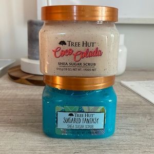 Tree Hut Sugar Scrubs- Sugared Fantasy and Coco Colada